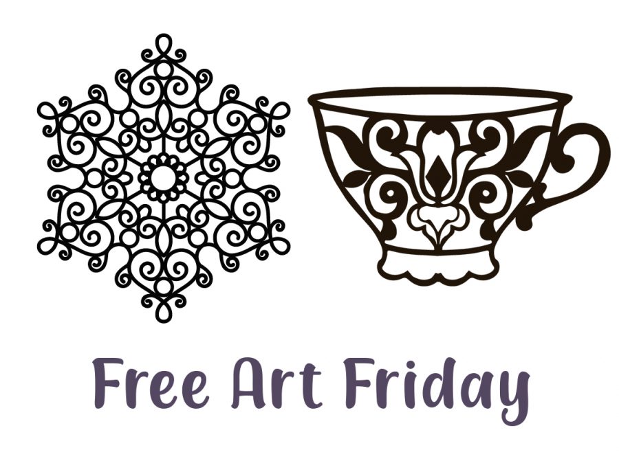 Free Art Friday - Teacup & Doily