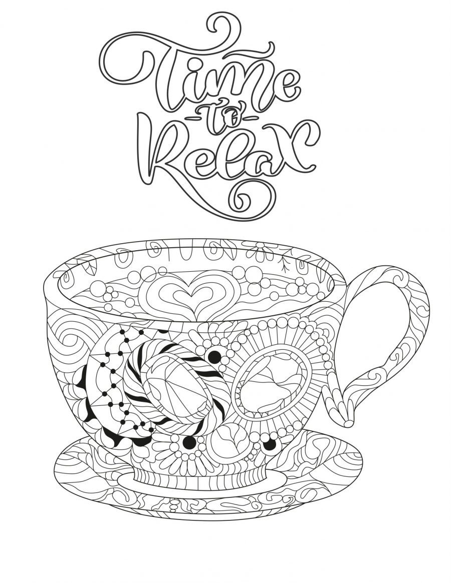 Time To Relax Free Coloring Page